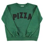 Sweatshirt green ¨pizza¨ print