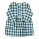 Dress blue&white checkered