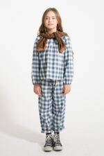 Unisex Trousers Blue & White Checkered - Imagen 3
