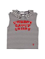 T-Shirt Stripes "Cheesy Saucy Crispy"