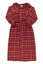 Long dress pink checkered