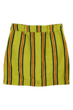 Short Skirt Olive Green Stripes - Imagen 2