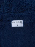 Abrigo kids capucha bolsillos azul marino - Imagen 5