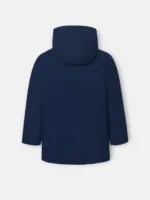 Abrigo kids capucha bolsillos azul marino - Imagen 2