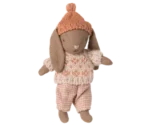 Conejito Micro con traje de invierno rosa