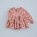 Ranita Vestido Gasa Florecita Geométrica