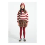 Jersey de lana a rayas | Burdeos - Imagen 2