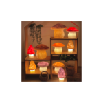 lámpara quitamiedos seta egmont Rosa Vintage grande y mediana - Imagen 3