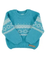 Jersey jacquard Turquesa